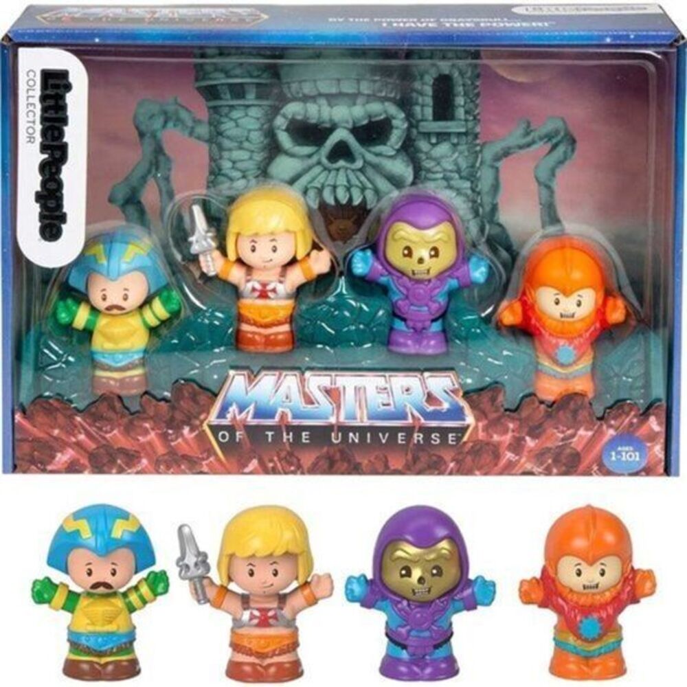 Fisher Price Little People Masters Of The Universe Collector Set‎ Of 4 New!